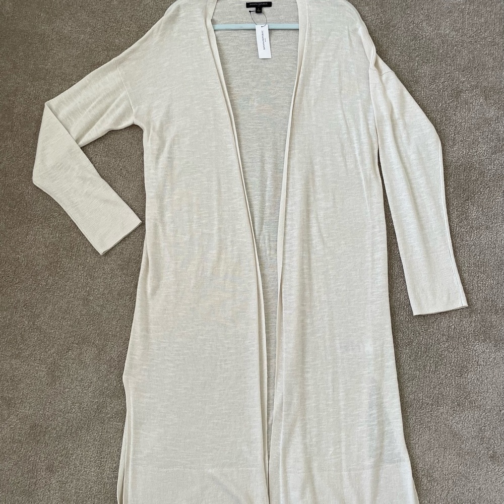 Banana Republic Beige Cardigan